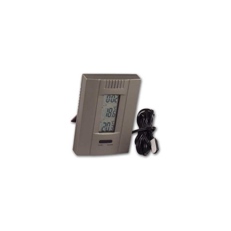 Digital Max/Min Thermometer-2 Displays mit Uhr