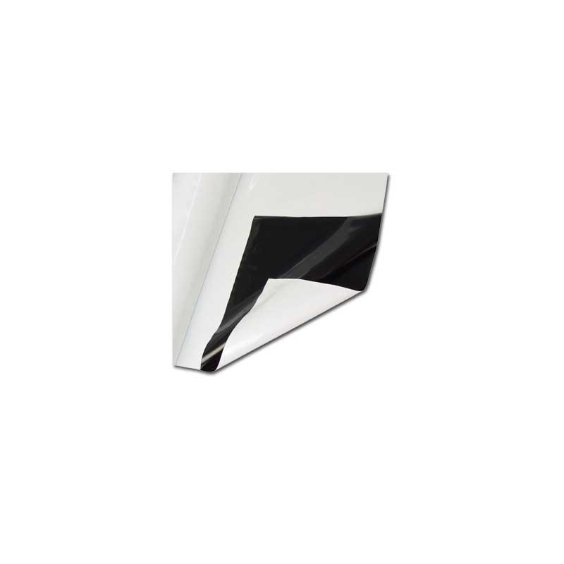 Schwarz Weiß Folie-125 mµ 2 m breit / lfm