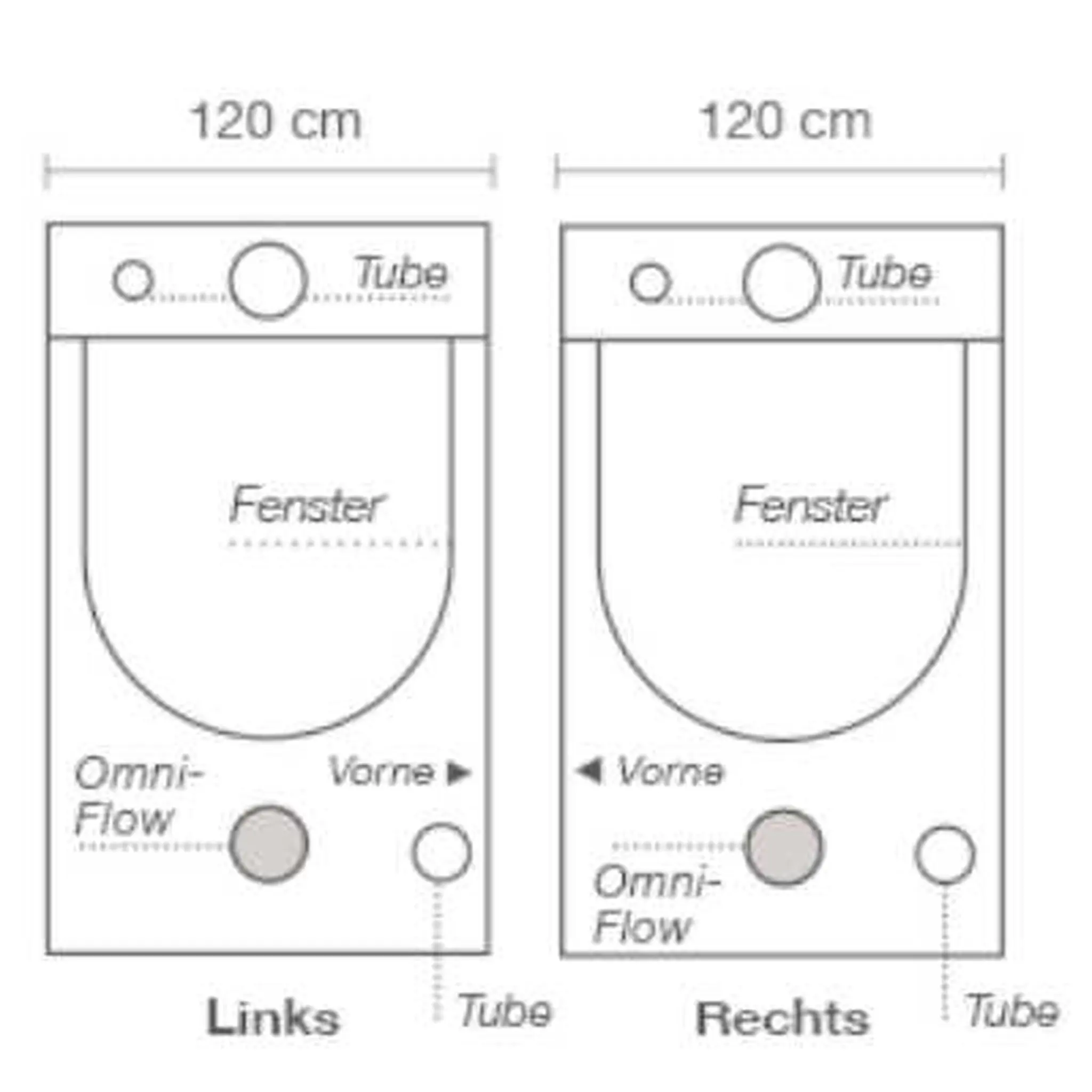 HOMEbox Ambient-R240 240x120x200 cm-Techn. Zeichnung Seitenansicht