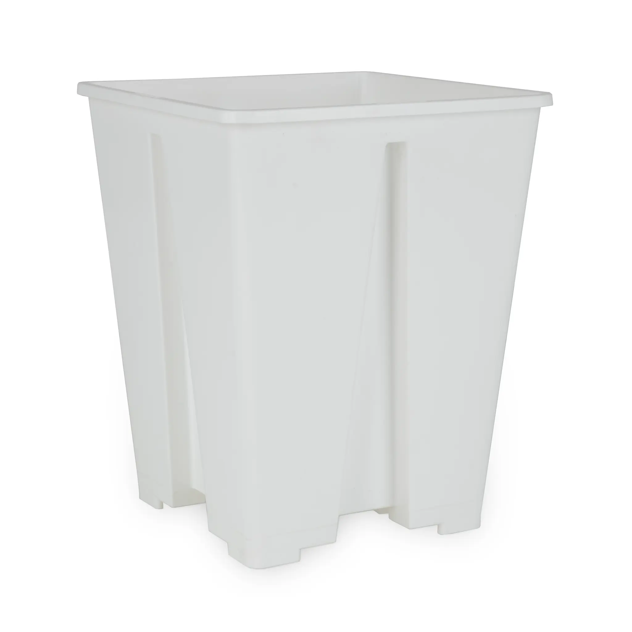 Topf viereckig weiß-3.4L 15 x 15 x 20 cm