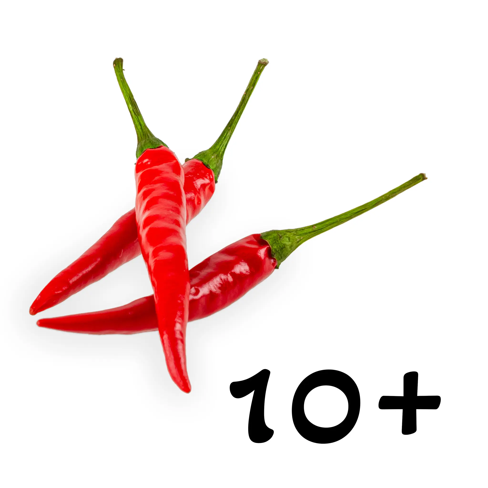 Chili Samen Mix 20 Sorten – Schärfegrad 1-10 Inkl. Carolina Reaper & Charapita