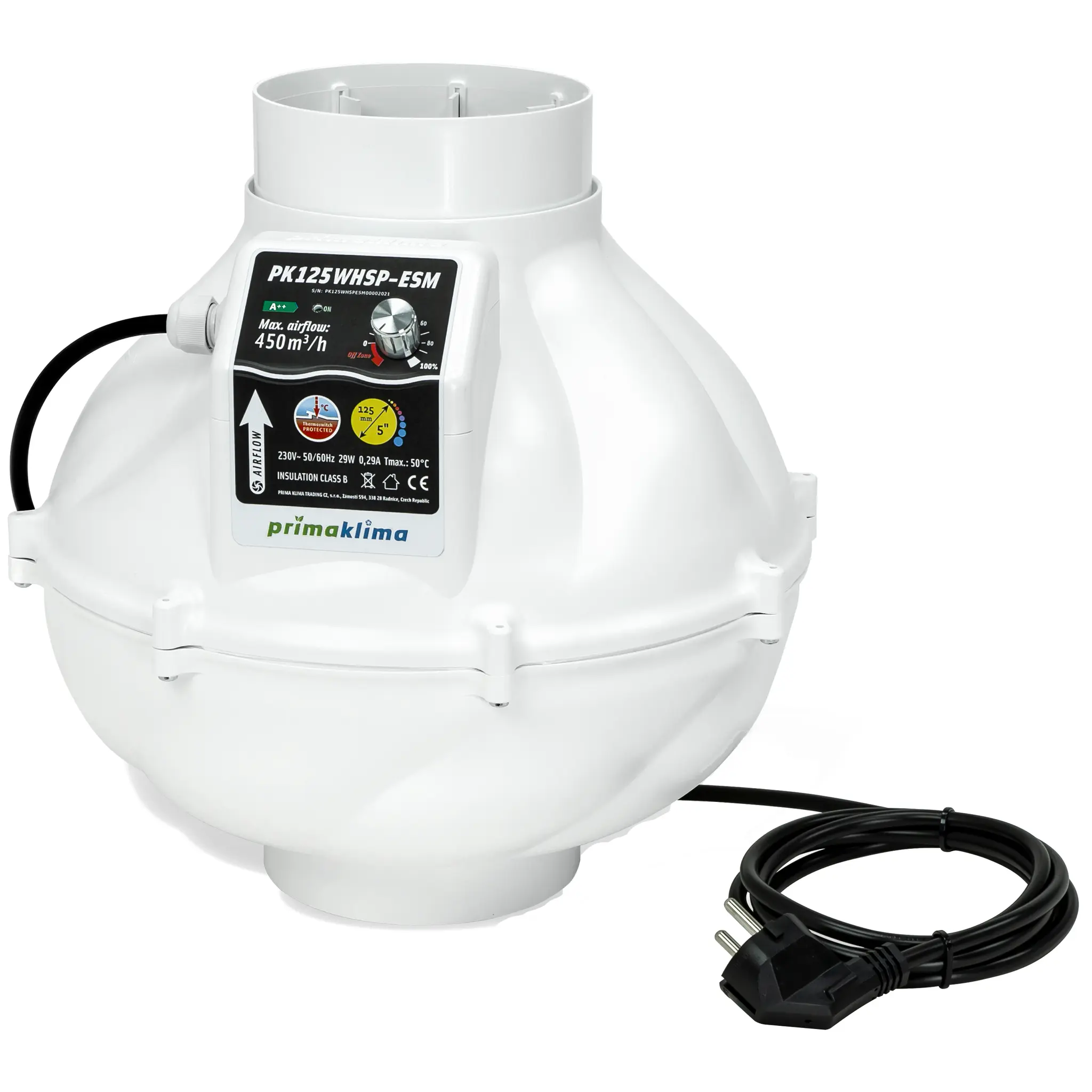 Prima Klima Whisperblower-PK125EC-THC