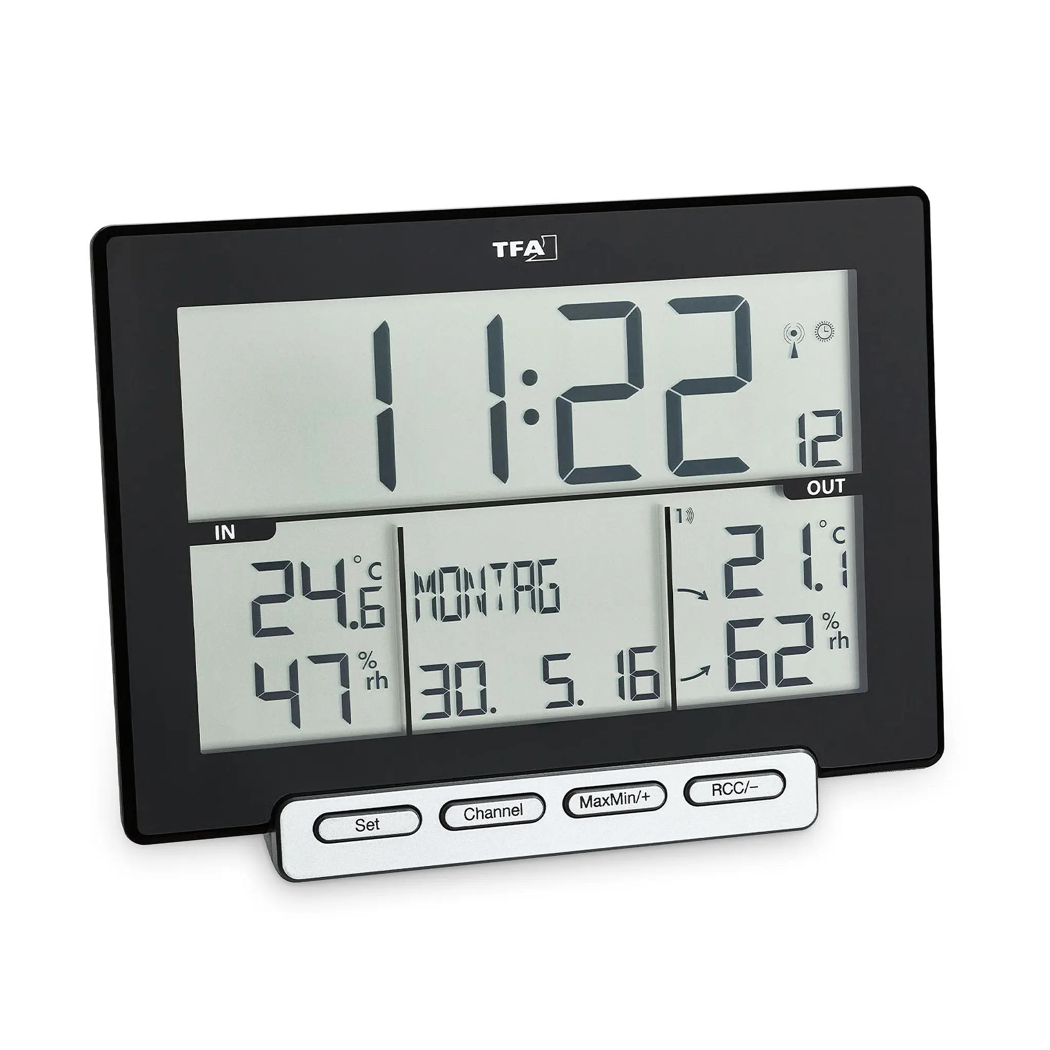 Funk Max/Min Thermo-Hygrometer-TFA Trinity inklusive Sender