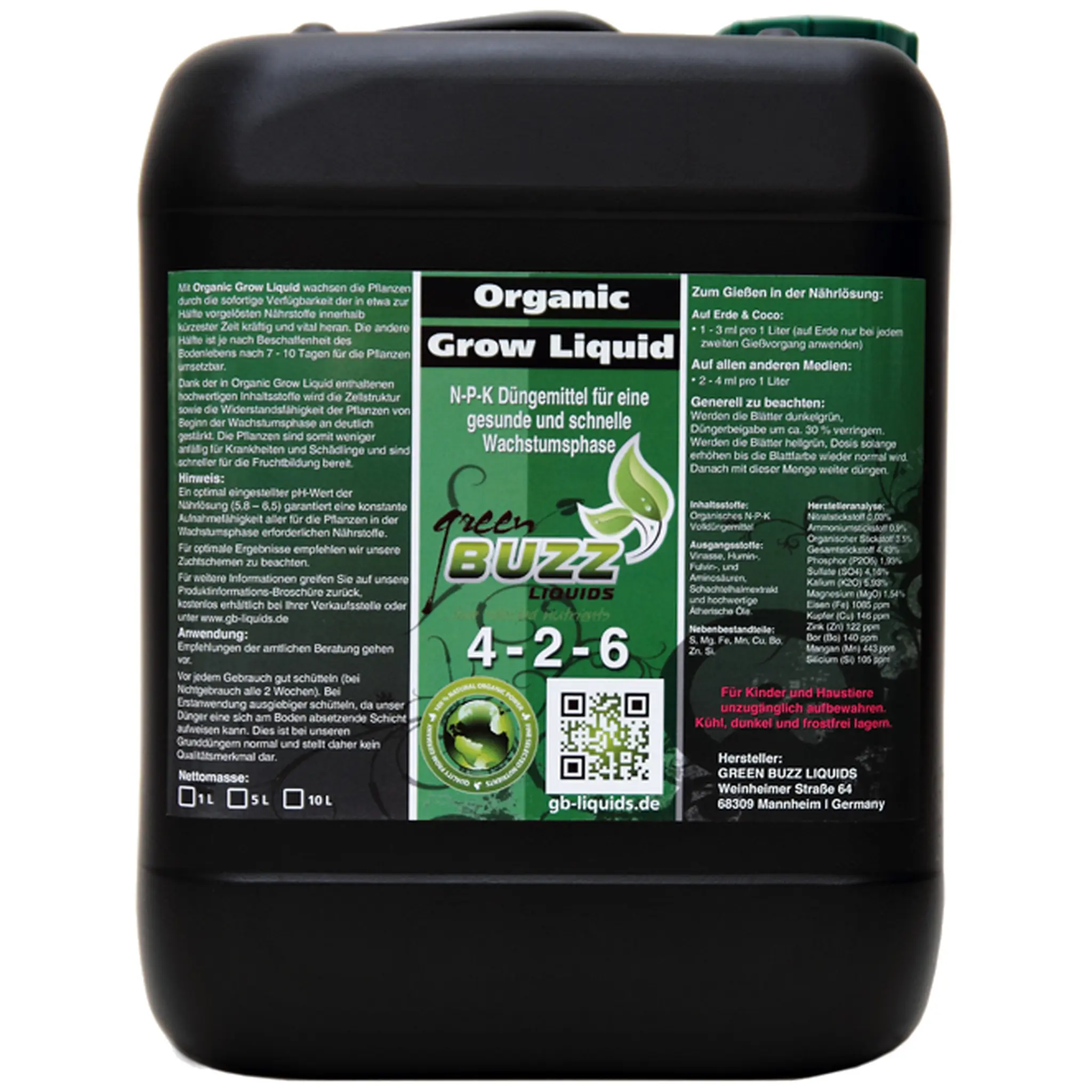 GBL Organic Grow-10 l